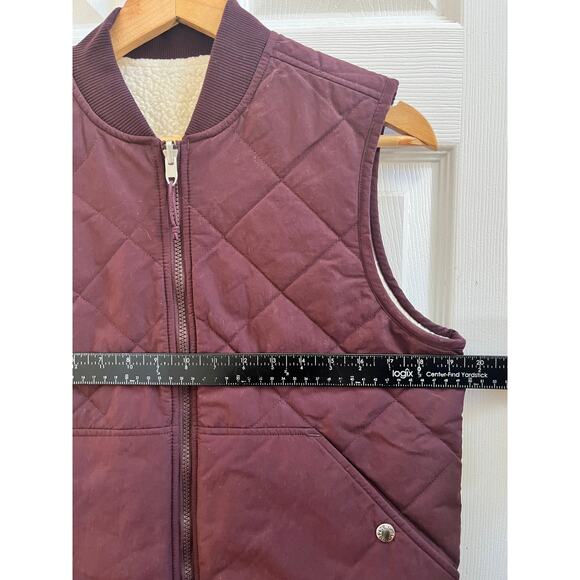 North Face Women’s Cuchillo Reversible Sherpa Lined Vest Medium Root Brown - Picture 7 of 13